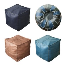 Housse pouf marocain en - marocain,
