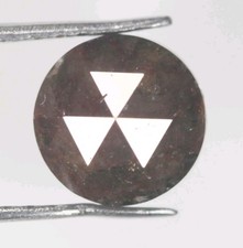 1,42 CT Diamant Naturel Loose Rose Cut 6,9 MM Couleur Marron Rose Cut