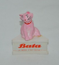 Figurine Aristochats Disney BD SCHLEICH Socle publicitaire BATA Vintage 1980