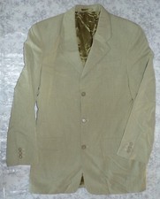 Veste tailleur costard haut de costume T:48 vert vintage Laurent Cerrer (120e)