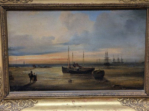 Huile sur bois marine - marine,