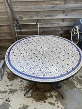 Table mosaique fer - table,