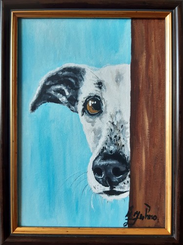 Peinture originale peekaboo - peinture,