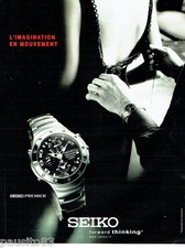 PUBLICITE ADVERTISING 056  2001   la montre Seiko  premier