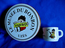 boite Haribo Le Musée du bonbon à Uzes + tasse arcopal 