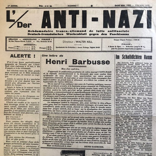 Journal anti nazi - journal, n°