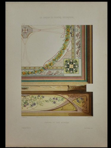 Decor art nouveau plafond de - art,