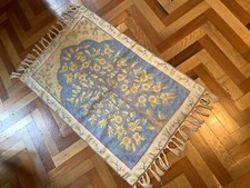 Superbe Tapisserie du cachemire en fil de soie brodé l’arbre de vie état neuf