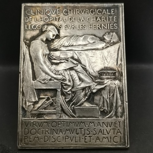 Plaque bronze 1887 leon - plaque,
