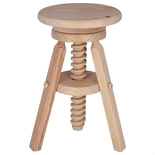 Tabouret bois avec vis - en,