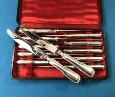 12 grand couteau de table SFAM modèle FILET CHINON métal argenté Couvert 25,5 cm