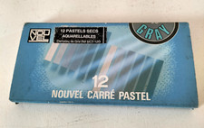 12 pastels secs aquarellables camaïeu de gris
