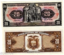 Equateur ECUADOR Billet 20