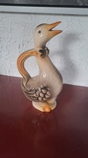 Pichet canard en céramique signé Bruno Sarlat – faïence vintage artisanale –...