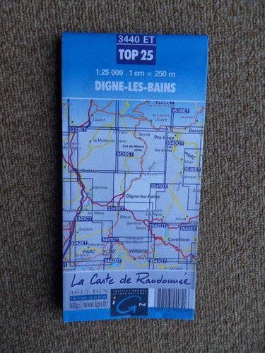 524 carte ign top n - ign, n°3440