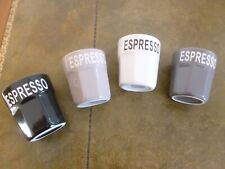 QUATRES TASSES ESPRESSO MAISON DU MONDE QUATRES TEINTES FORME CANNELEES