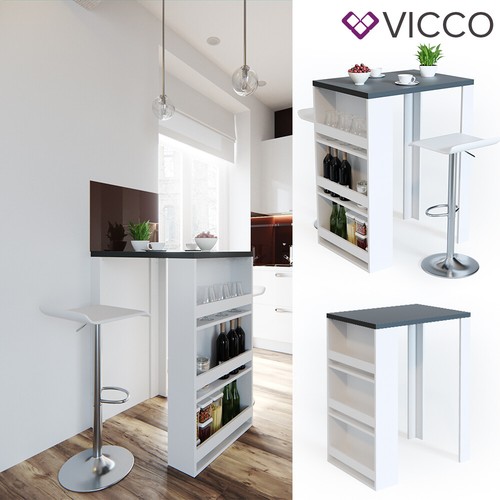 Vicco table bar - de, avec