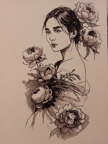 Dessin original dedicace - original, bd