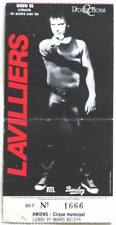 BERNARD LAVILLIERS billet ticket stub concert FRANCE Amiens Cirque 01/03/1982