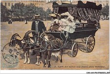 CAR-AAHP8-69-0672 - LYON - la voiture aux chèvres - place bellecour