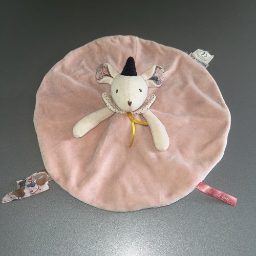 Doudou plat rond souris mimi - doudou,