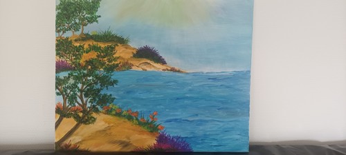 Tableau peinture paysages en - peinture,