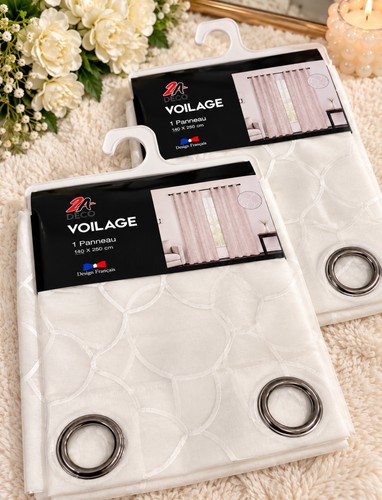 Deco voilage blanc - 2a, 140x260
