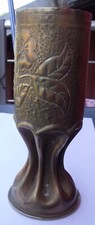 Vase ,art des tranchées, douille allemande 77mm hauteur 22cm