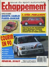 ECHAPPEMENT n°255 01/1990 MONTE CARLO PARIS DAKAR 309 GTI TURBO ALMERAS