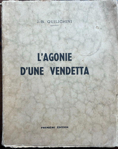 Rare corse l - -, l'agonie