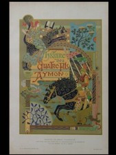 EUGENE GRASSET, RELIURE - 1903 - PLANCHE DOREE, ART NOUVEAU, QUATRE FILS D'AYMON