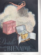 PUBLICITE AD PARFUM PERFUME DENTELLE BIENAIME