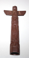 PLAYMOBIL VINTAGE 3483 TOTEM INDIEN MARRON WESTERN