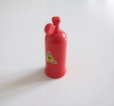 PLAYMOBIL (Q1259) CHANTIER - Bombonne de Gaz Rouge Remorque 3777