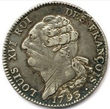 Ecu de 6 livres de louis XVI 1793 A (Paris)