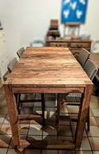 Ensemble Table 6 Personnes En Teck Et 4 Chaises