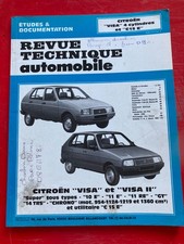 RTA revue technique CITROEN VISA 4 cylindres C15 essence dont GT Chrono  J31