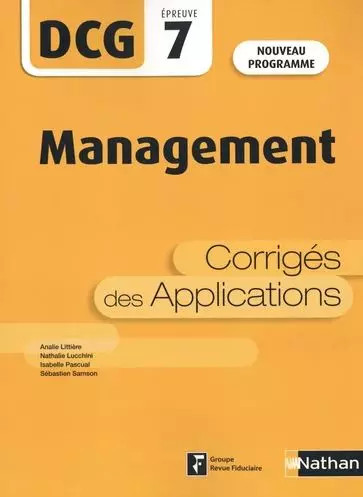 Management dcg corrigés - dcg,