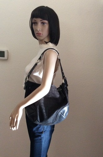 Coach hobo black signature - coach,