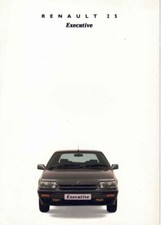 Catalogue brochure Renault 25 Executive 11/1991 Grande Bretagne / U.K.