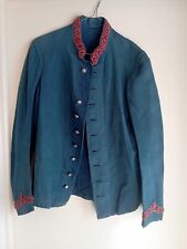 Veste bourgeron, bleu indigo