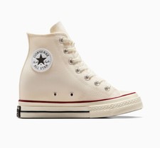 Converse Chuck 70 Wedge Plateforme Femmes Baskets Montantes Ecru