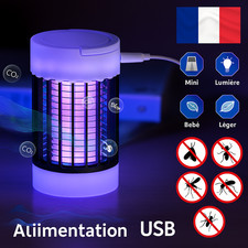 Lampe Anti-Moustique Électrique UV USB - Piège à Insectes pour Chambre/Camping