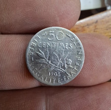 50 CENTIMES SEMEUSE 1905  /