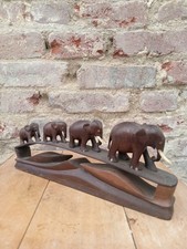Caravane elephant bois - elephant,