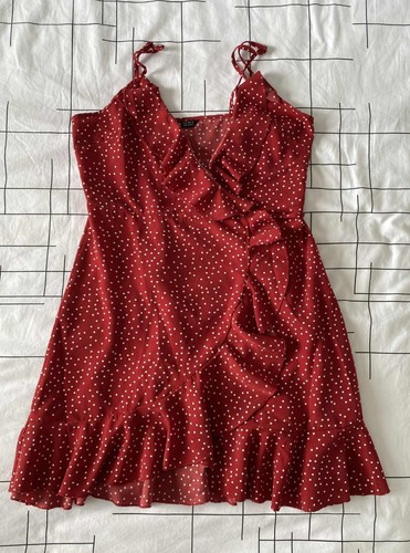 Robe portefeuille femme - , rouge