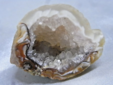 ?? ANCIENNE PIERRE DEMI GEODE MINERAUX AGATE QUARTZ CRISTAUX