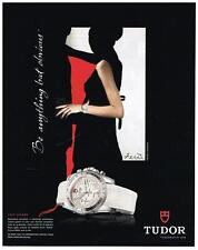 PUBLICITE  ADVERTISING   2008   TUDOR  collection LADY CHRONO  montres