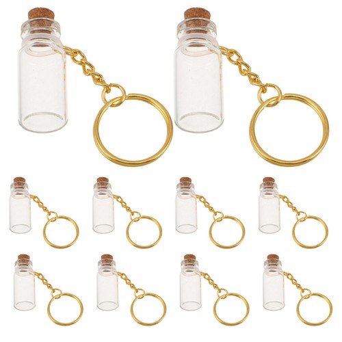10 Pcs Bouteille Porte-clés