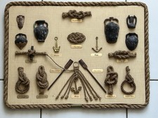 Tableau NOEUDS Marins Bateaux Mer Navigation matelotage marine 40 x 50 cm
